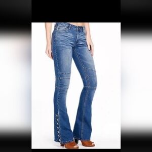 Free people Skylar button hippie boho flare jeans